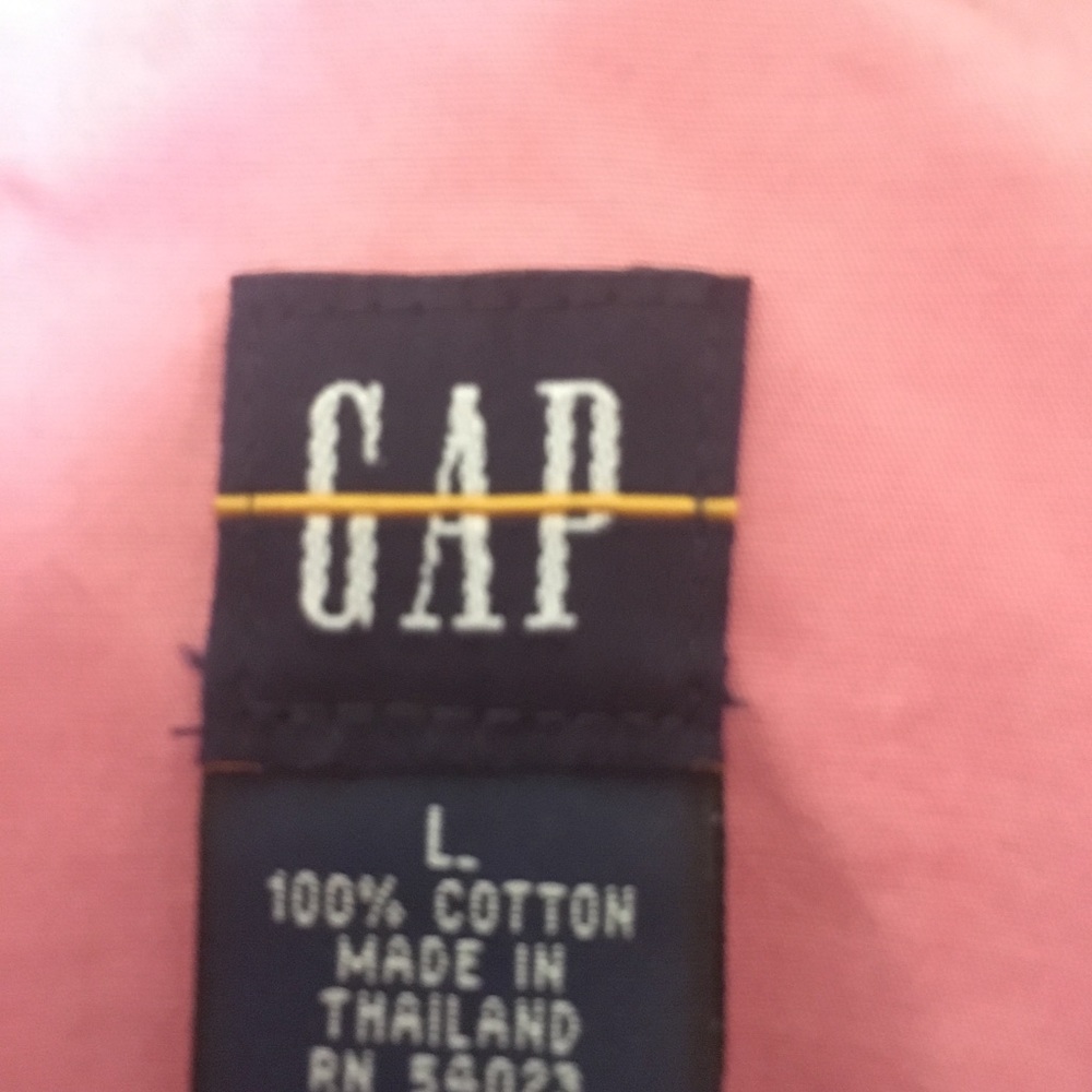 GAP pink trench coat.  Size Large - Picture 3 of 3